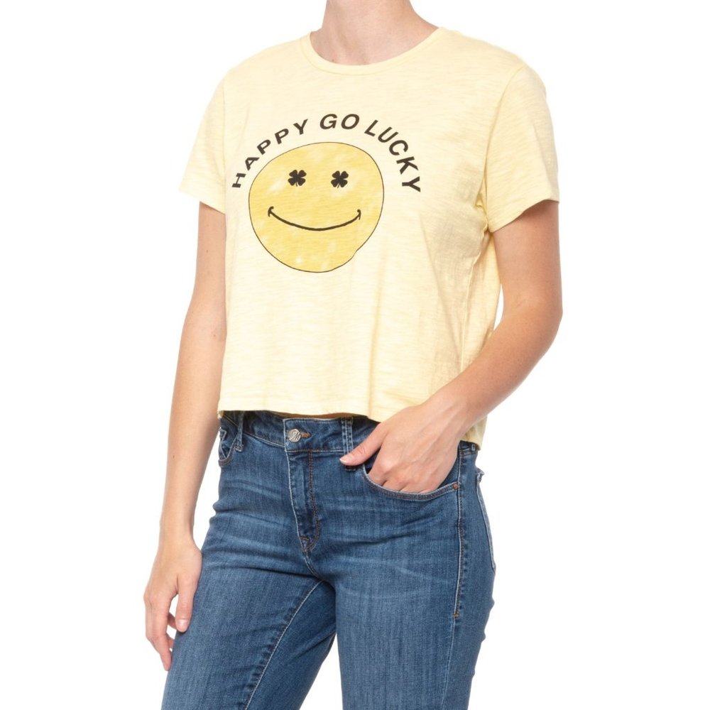 Lucky Brand "Happy Go Lucky" T-Shirt Short Sleeve NWT
